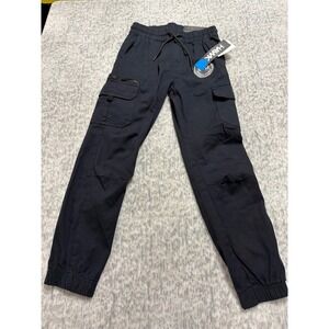 Tony Hawk Kids Cargo Pants Black Size M 10 12 Jogger Style with Drawstring NWT